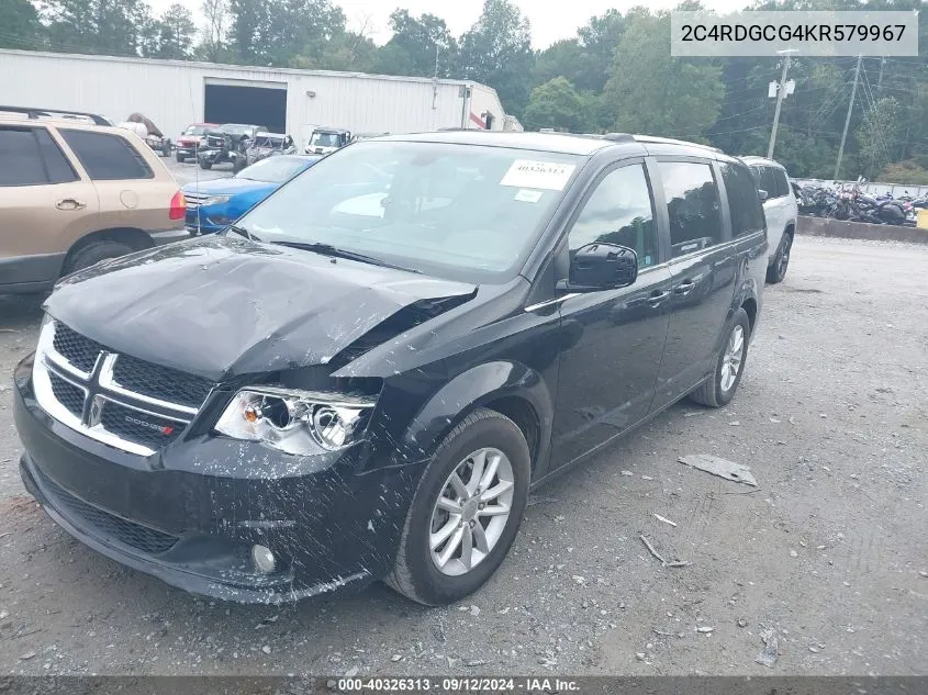 2019 Dodge Grand Caravan Sxt VIN: 2C4RDGCG4KR579967 Lot: 40326313