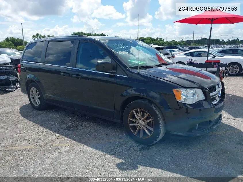 2C4RDGCG5KR797853 2019 Dodge Grand Caravan Sxt