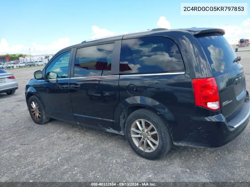 2C4RDGCG5KR797853 2019 Dodge Grand Caravan Sxt