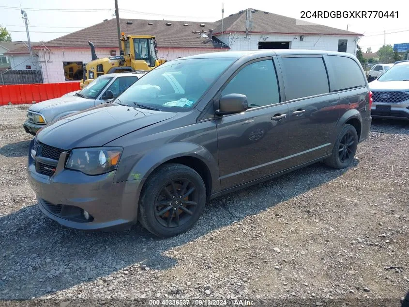 2019 Dodge Grand Caravan Se Plus VIN: 2C4RDGBGXKR770441 Lot: 40336537