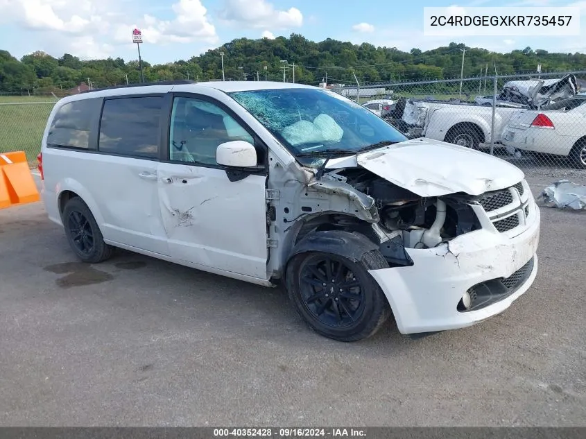 2C4RDGEGXKR735457 2019 Dodge Grand Caravan Gt