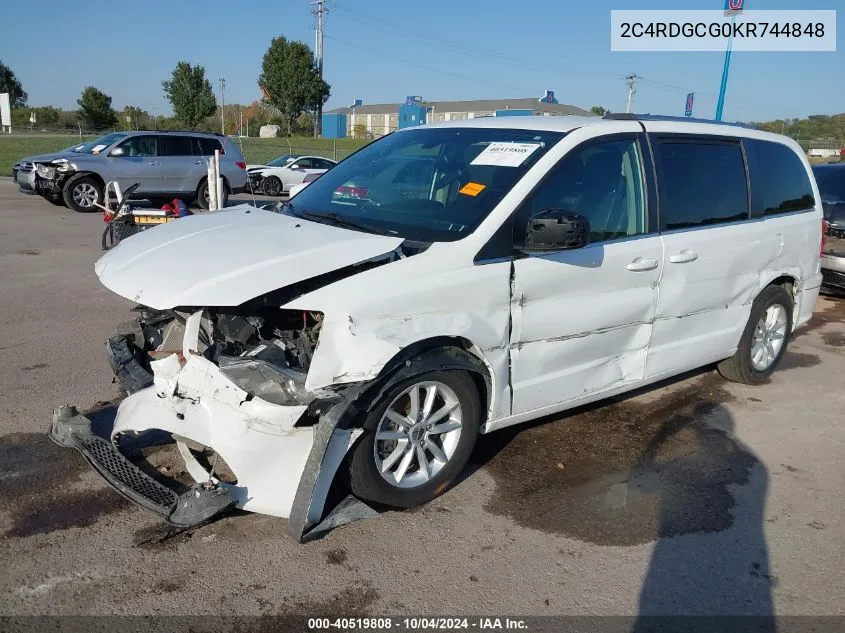 2C4RDGCG0KR744848 2019 Dodge Grand Caravan Sxt