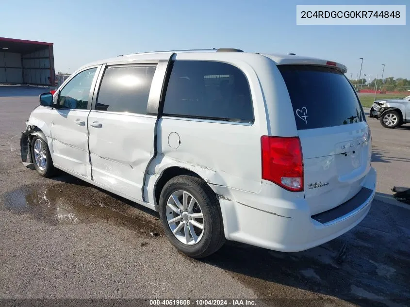 2C4RDGCG0KR744848 2019 Dodge Grand Caravan Sxt