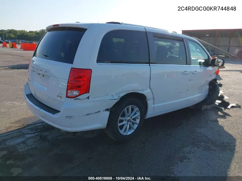 2C4RDGCG0KR744848 2019 Dodge Grand Caravan Sxt