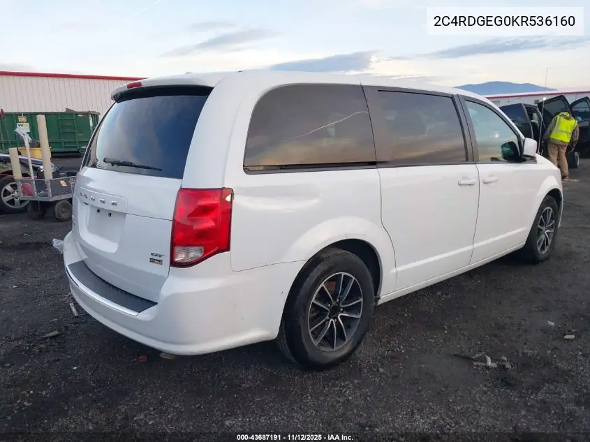 2C4RDGEG0KR536160 2019 Dodge Grand Caravan Gt
