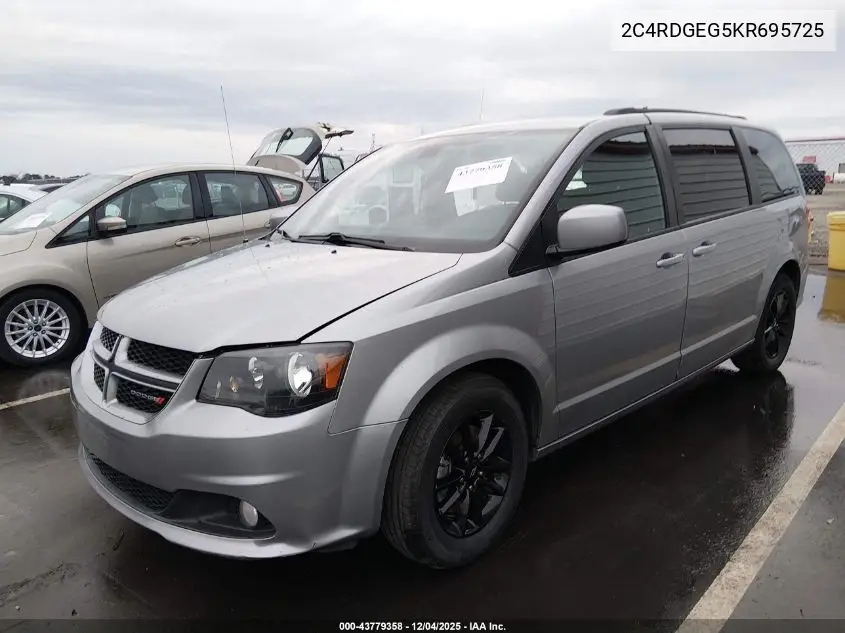 2C4RDGEG5KR695725 2019 Dodge Grand Caravan Gt