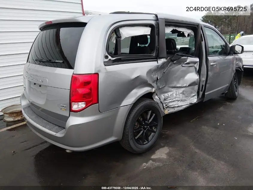 2C4RDGEG5KR695725 2019 Dodge Grand Caravan Gt