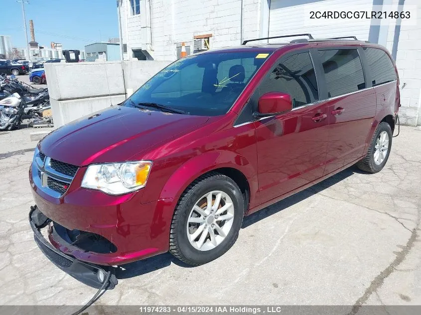 2C4RDGCG7LR214863 2020 Dodge Grand Caravan Sxt