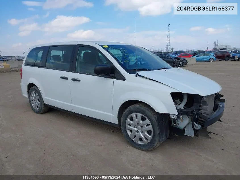 2C4RDGBG6LR168377 2020 Dodge Grand Caravan Se