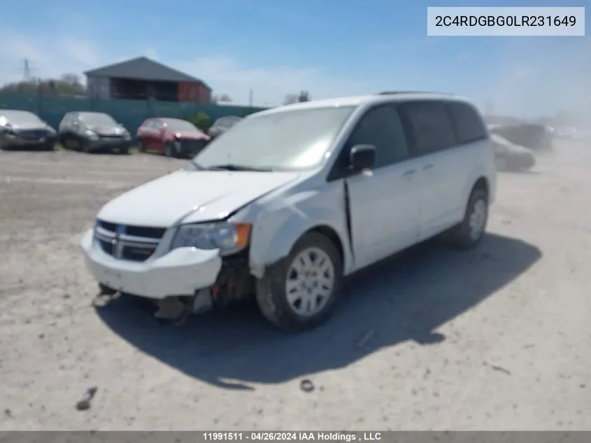 2C4RDGBG0LR231649 2020 Dodge Grand Caravan