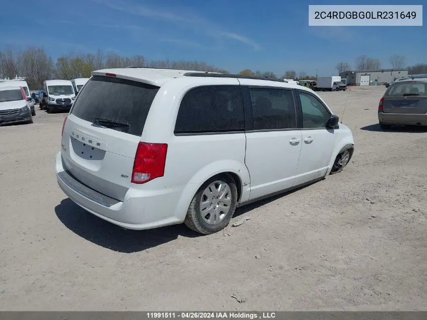 2C4RDGBG0LR231649 2020 Dodge Grand Caravan