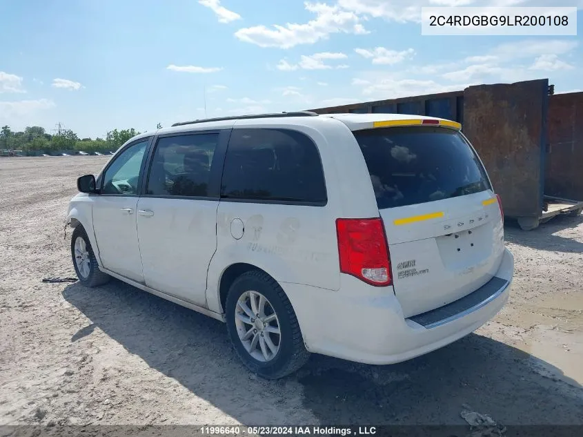 2020 Dodge Grand Caravan Se VIN: 2C4RDGBG9LR200108 Lot: 11996640