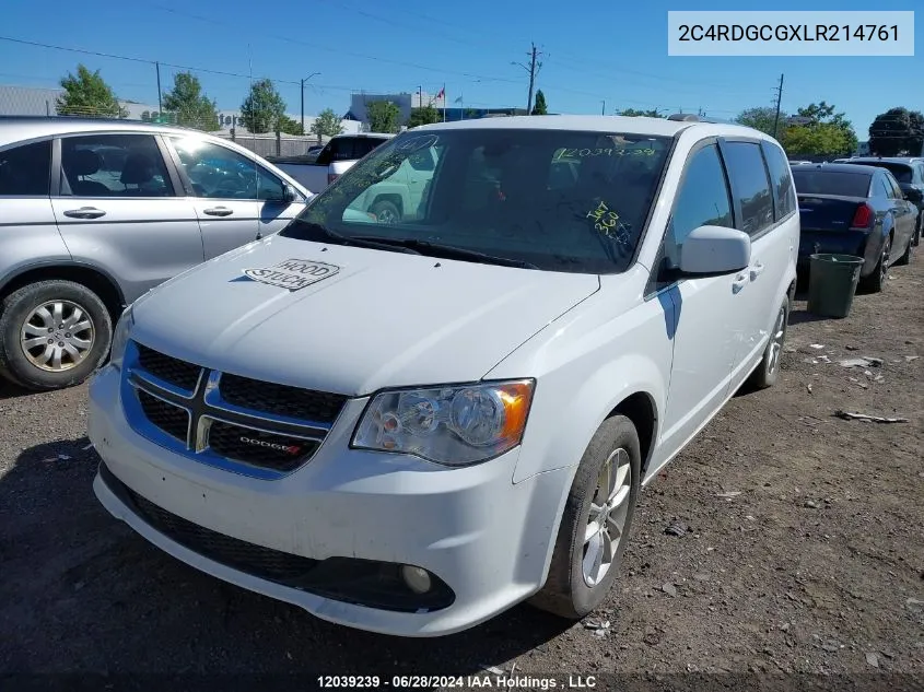 2C4RDGCGXLR214761 2020 Dodge Grand Caravan Premium Plus