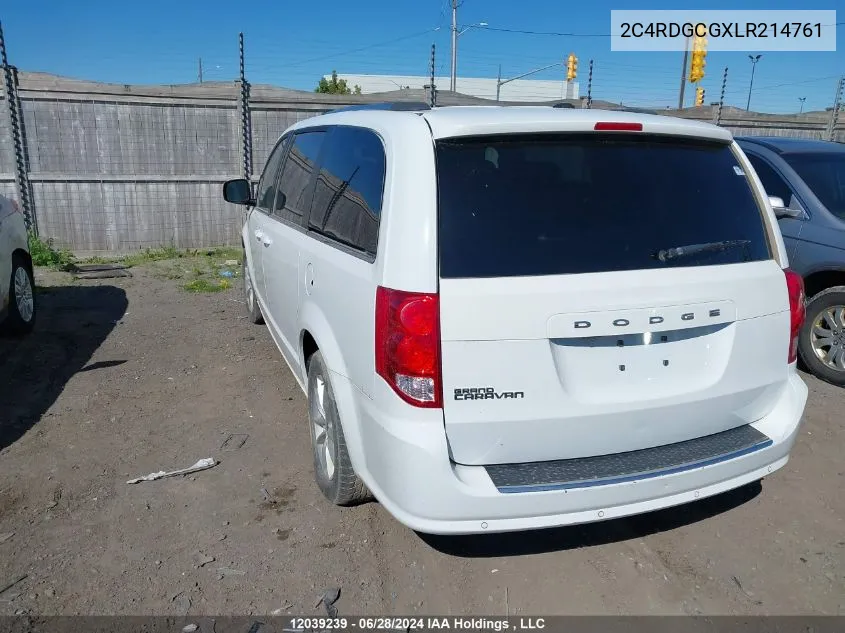 2C4RDGCGXLR214761 2020 Dodge Grand Caravan Premium Plus