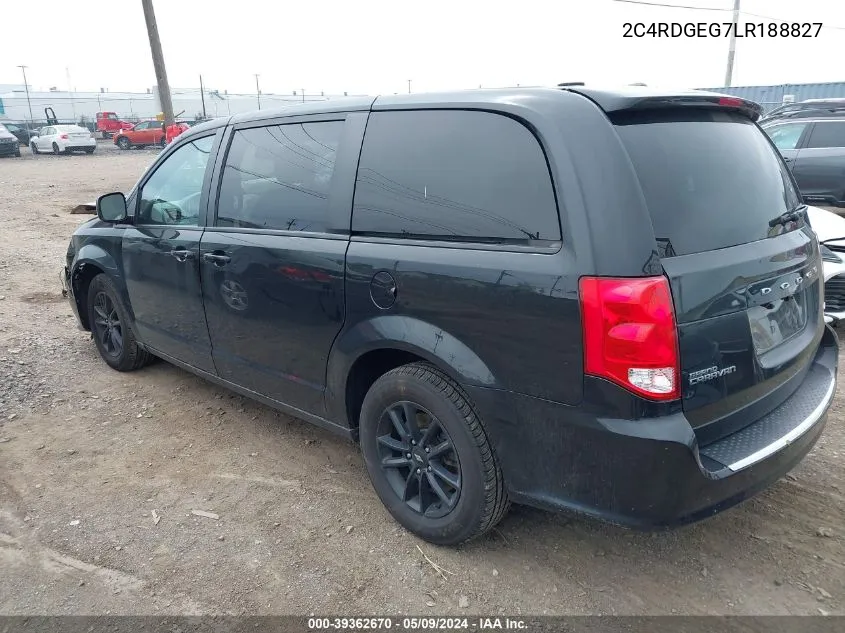 2020 Dodge Grand Caravan Gt VIN: 2C4RDGEG7LR188827 Lot: 39362670