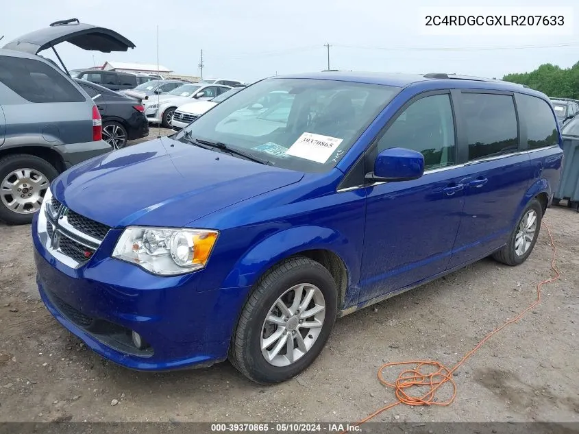 2C4RDGCGXLR207633 2020 Dodge Grand Caravan Sxt