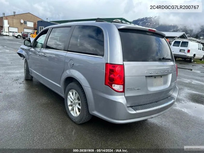 2C4RDGCG7LR200767 2020 Dodge Grand Caravan Sxt