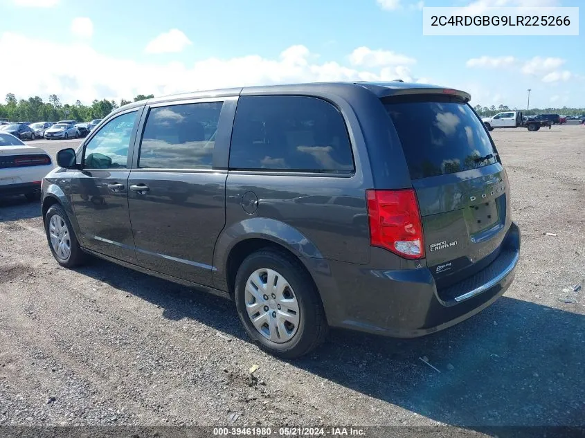 2020 Dodge Grand Caravan Se VIN: 2C4RDGBG9LR225266 Lot: 39461980