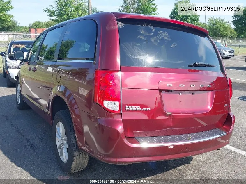 2020 Dodge Grand Caravan Sxt VIN: 2C4RDGCG5LR179305 Lot: 39497196