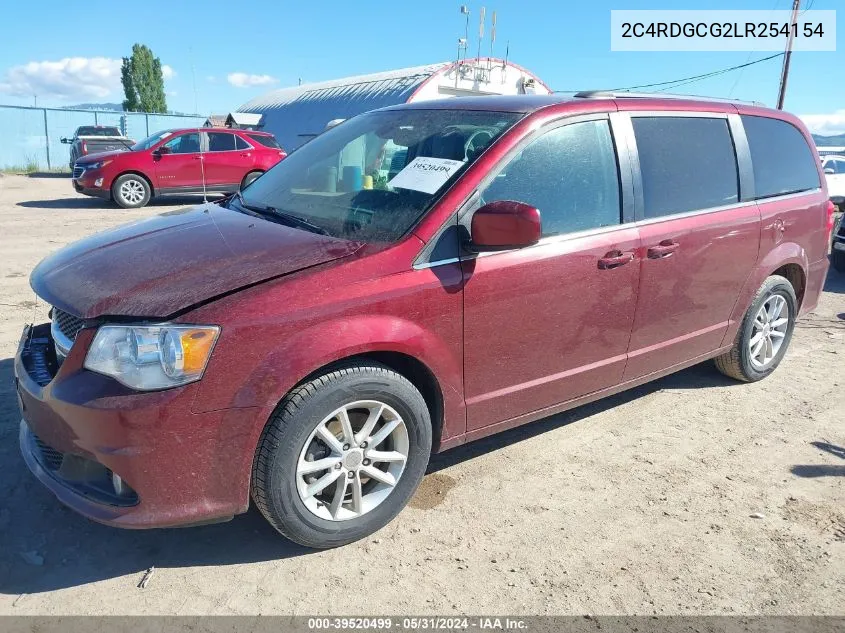 2020 Dodge Grand Caravan Sxt VIN: 2C4RDGCG2LR254154 Lot: 39520499