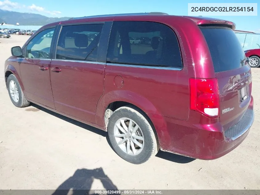 2020 Dodge Grand Caravan Sxt VIN: 2C4RDGCG2LR254154 Lot: 39520499