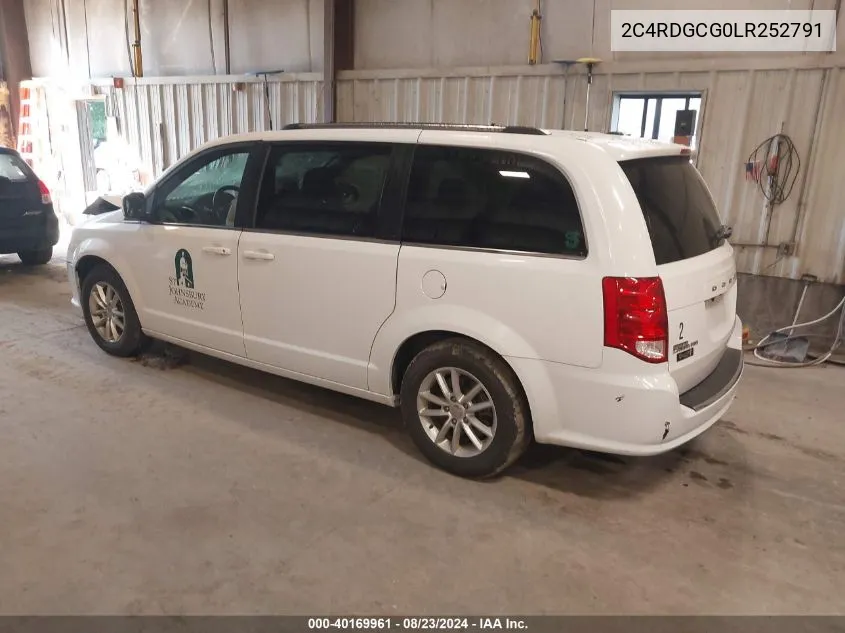 2020 Dodge Grand Caravan Sxt VIN: 2C4RDGCG0LR252791 Lot: 40169961