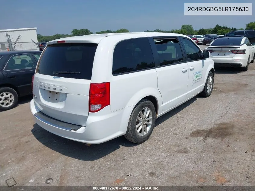 2020 Dodge Grand Caravan Se Plus VIN: 2C4RDGBG5LR175630 Lot: 40172670