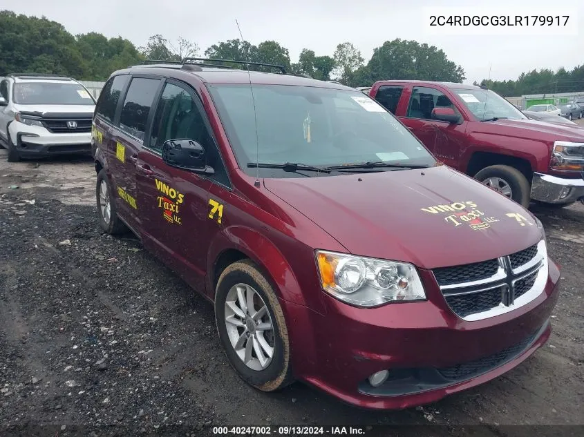 2020 Dodge Grand Caravan Sxt VIN: 2C4RDGCG3LR179917 Lot: 40247002