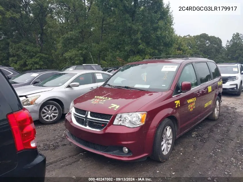 2C4RDGCG3LR179917 2020 Dodge Grand Caravan Sxt