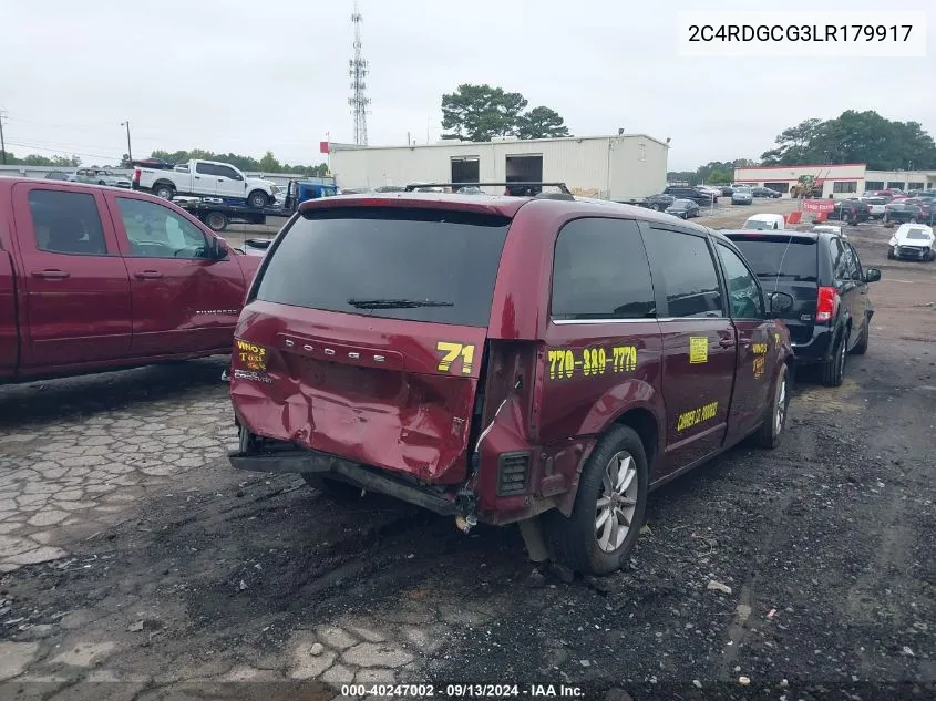 2C4RDGCG3LR179917 2020 Dodge Grand Caravan Sxt