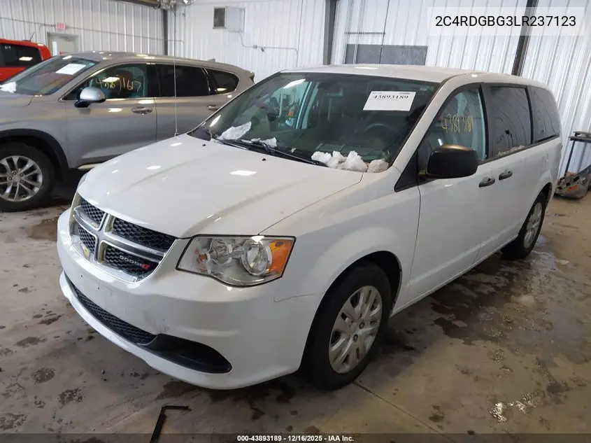 2C4RDGBG3LR237123 2020 Dodge Grand Caravan Se
