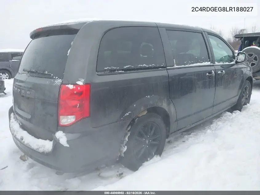2C4RDGEG8LR188027 2020 Dodge Grand Caravan Gt