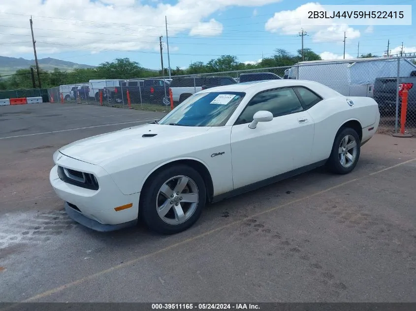 2B3LJ44V59H522415 2009 Dodge Challenger Se