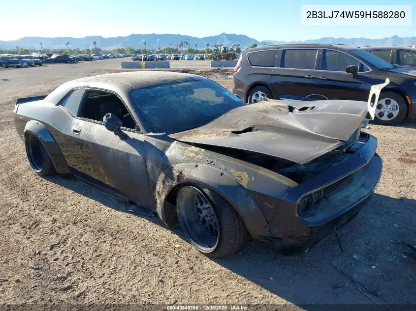 2B3LJ74W59H588280 2009 Dodge Challenger Srt8