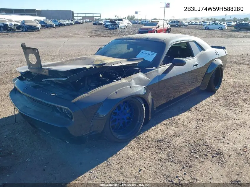 2B3LJ74W59H588280 2009 Dodge Challenger Srt8