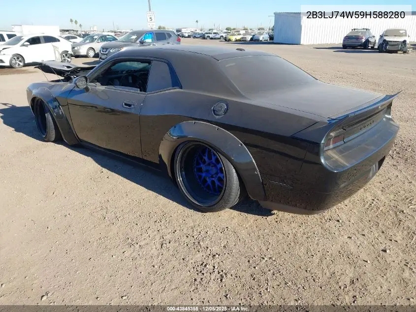 2B3LJ74W59H588280 2009 Dodge Challenger Srt8