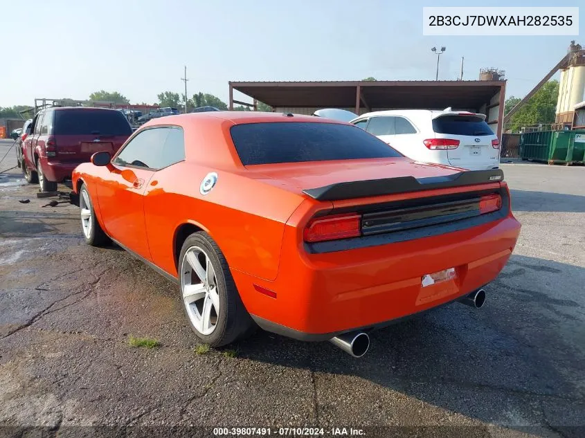 2B3CJ7DWXAH282535 2010 Dodge Challenger Srt8