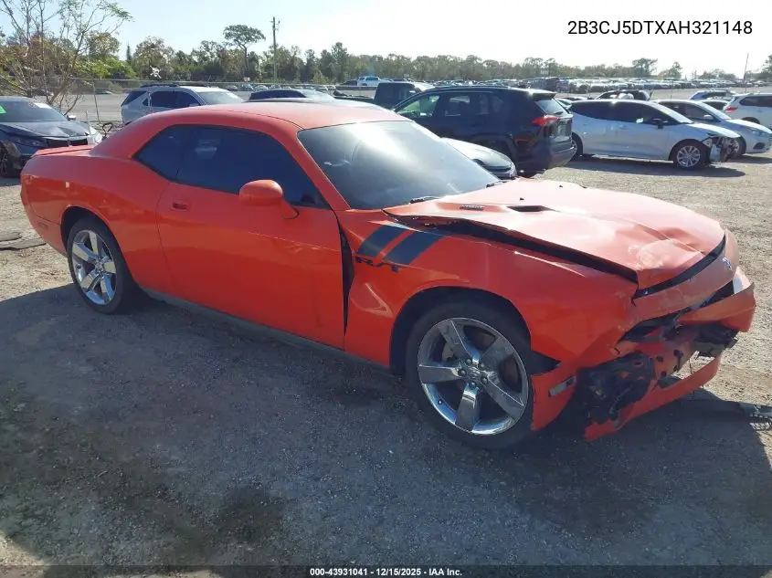 2B3CJ5DTXAH321148 2010 Dodge Challenger R/T