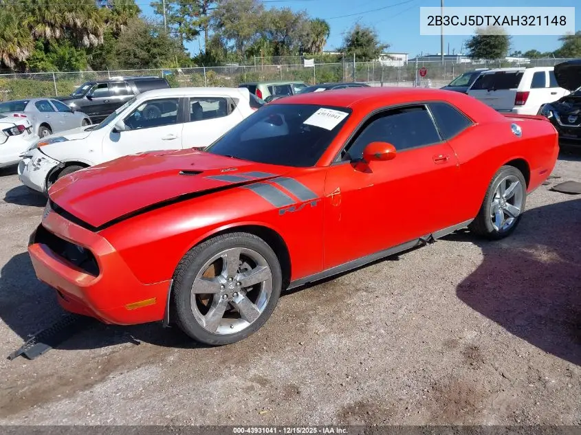 2B3CJ5DTXAH321148 2010 Dodge Challenger R/T