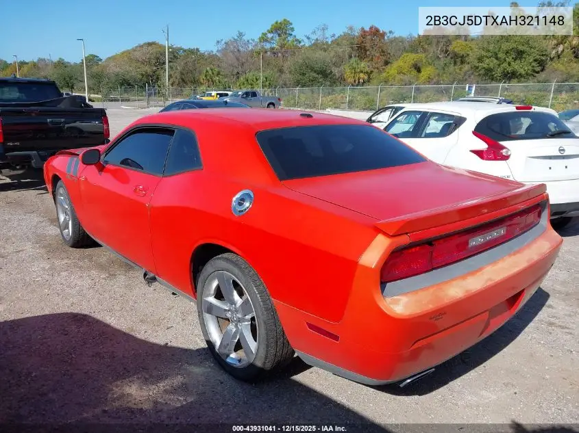 2B3CJ5DTXAH321148 2010 Dodge Challenger R/T