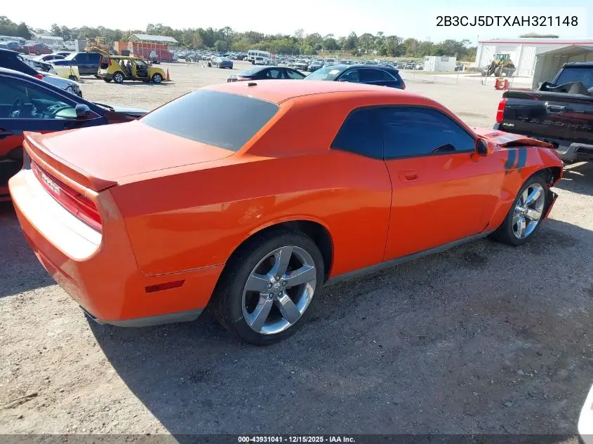 2B3CJ5DTXAH321148 2010 Dodge Challenger R/T
