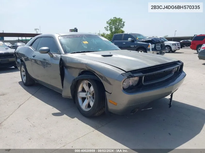 2B3CJ4DG6BH570335 2011 Dodge Challenger