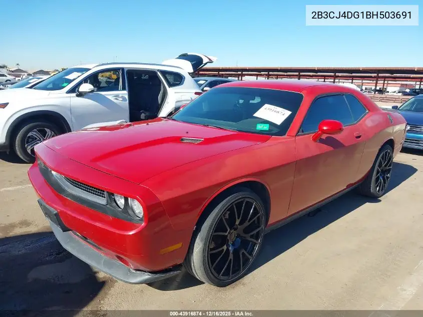 2B3CJ4DG1BH503691 2011 Dodge Challenger