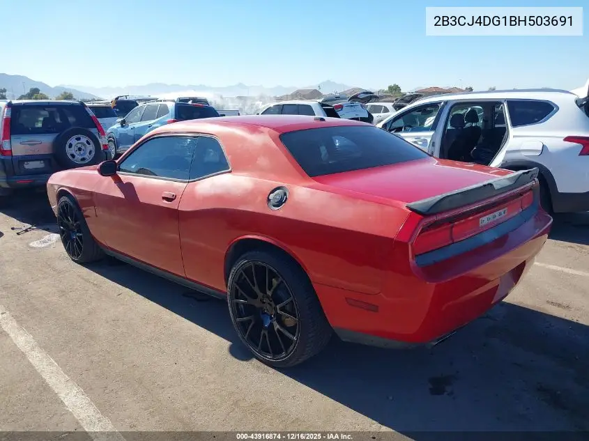 2B3CJ4DG1BH503691 2011 Dodge Challenger
