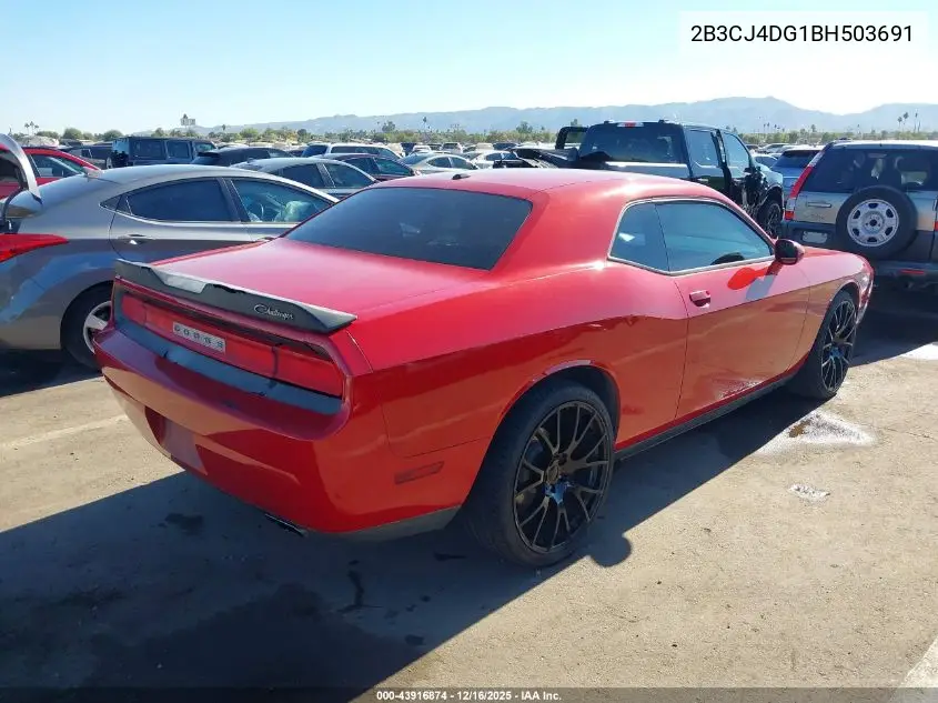 2B3CJ4DG1BH503691 2011 Dodge Challenger
