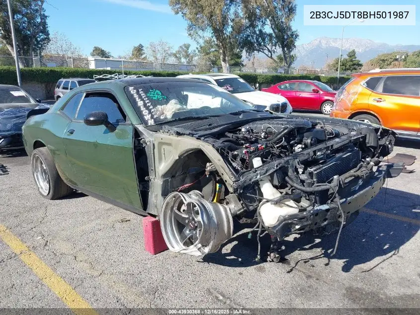 2B3CJ5DT8BH501987 2011 Dodge Challenger R/T
