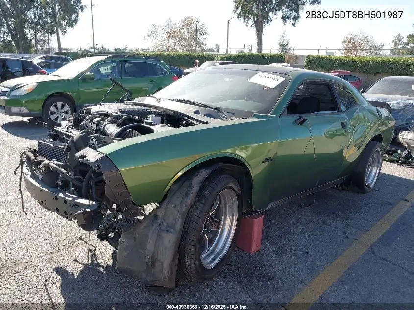2B3CJ5DT8BH501987 2011 Dodge Challenger R/T