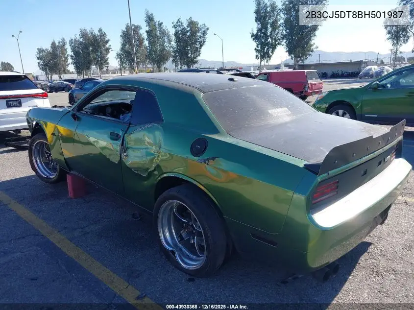 2B3CJ5DT8BH501987 2011 Dodge Challenger R/T