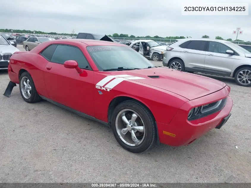 2C3CDYAG1CH134225 2012 Dodge Challenger Sxt