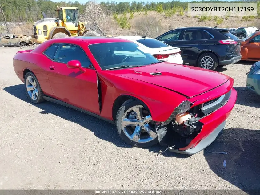 2012 Dodge Challenger R/T VIN: 2C3CDYBT2CH117199 Lot: 41738752